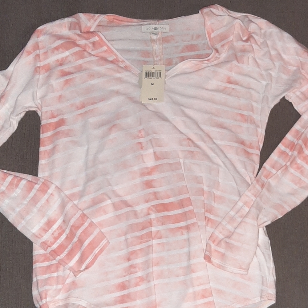 NWT Lucky Brand striped long sleeve tee